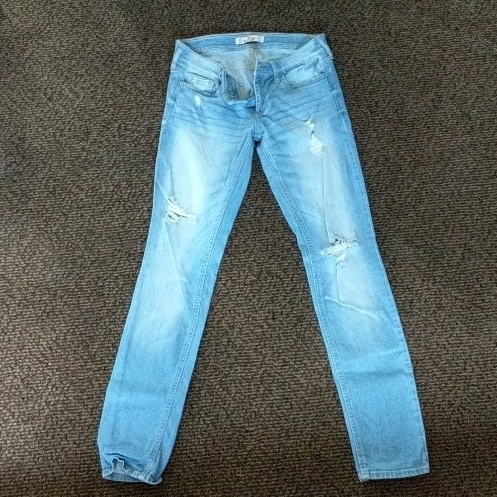 Light Color Denim Skinny Stretch Jeans